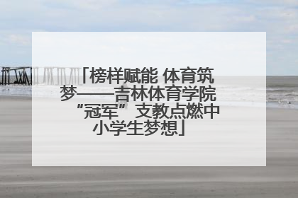 榜样赋能 体育筑梦——吉林体育学院“冠军”支教点燃中小学生梦想