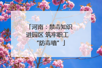 河南：禁毒知识进园区 筑牢职工“防毒墙”