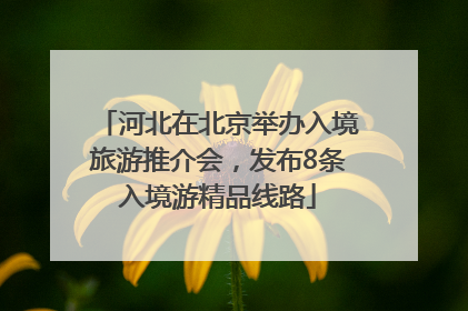 河北在北京举办入境旅游推介会，发布8条入境游精品线路