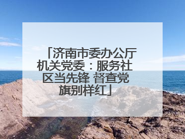 济南市委办公厅机关党委：服务社区当先锋 督查党旗别样红