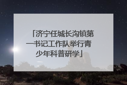 济宁任城长沟镇第一书记工作队举行青少年科普研学