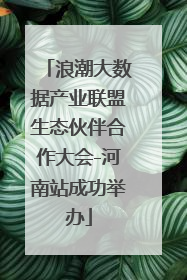 浪潮大数据产业联盟生态伙伴合作大会-河南站成功举办