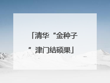清华“金种子”津门结硕果