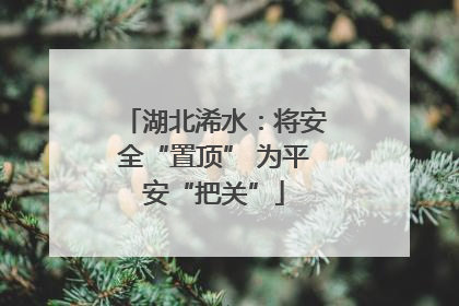 湖北浠水：将安全“置顶” 为平安“把关”