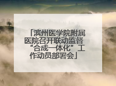 滨州医学院附属医院召开联动监督“合成一体化”工作动员部署会