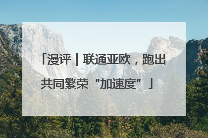 漫评｜联通亚欧，跑出共同繁荣“加速度”