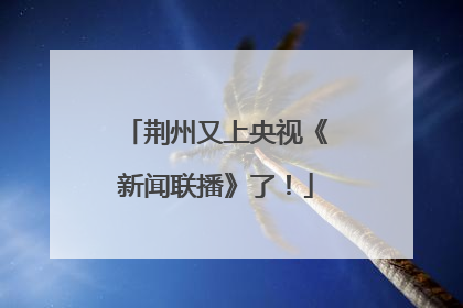 荆州又上央视《新闻联播》了！