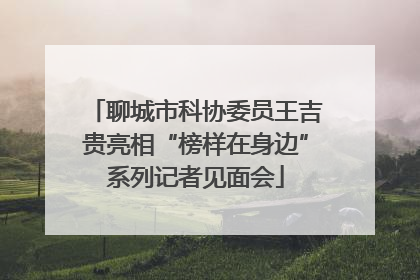 聊城市科协委员王吉贵亮相“榜样在身边”系列记者见面会