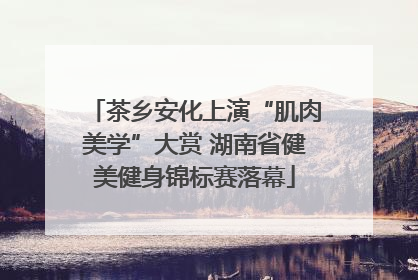 茶乡安化上演“肌肉美学”大赏 湖南省健美健身锦标赛落幕