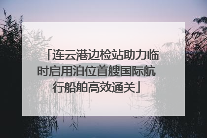 连云港边检站助力临时启用泊位首艘国际航行船舶高效通关