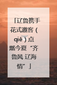 辽鲁携手花式邀客（qiě）点燃今夏“齐鲁风 辽海情”