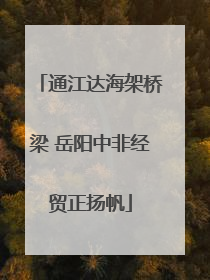 通江达海架桥梁 岳阳中非经贸正扬帆