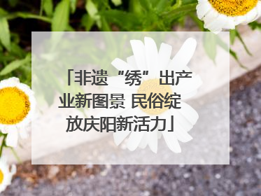 非遗“绣”出产业新图景 民俗绽放庆阳新活力