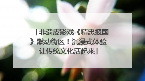 非遗皮影戏《精忠报国》燃动街区！沉浸式体验让传统文化活起来