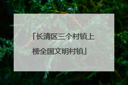长清区三个村镇上榜全国文明村镇
