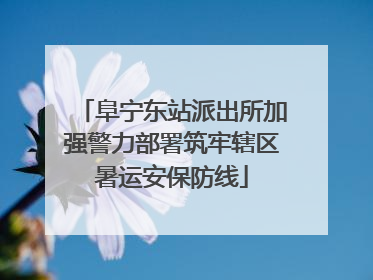 阜宁东站派出所加强警力部署筑牢辖区暑运安保防线