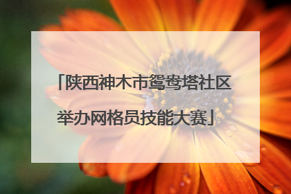 陕西神木市鸳鸯塔社区举办网格员技能大赛