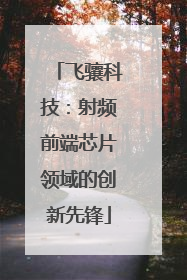 飞骧科技：射频前端芯片领域的创新先锋