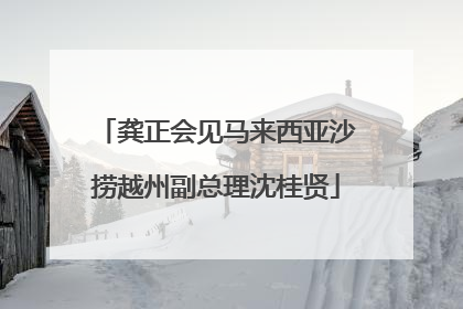 龚正会见马来西亚沙捞越州副总理沈桂贤