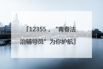 12355，“青春法治辅导员”为你护航