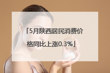 5月陕西居民消费价格同比上涨0.3%